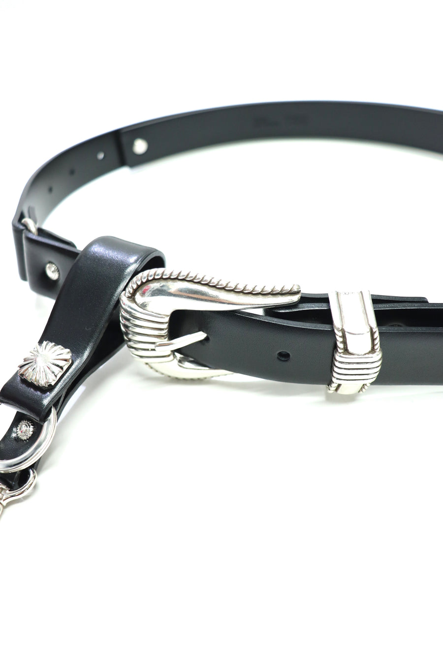 TOGA TOO  Metal buckle belt with key ring