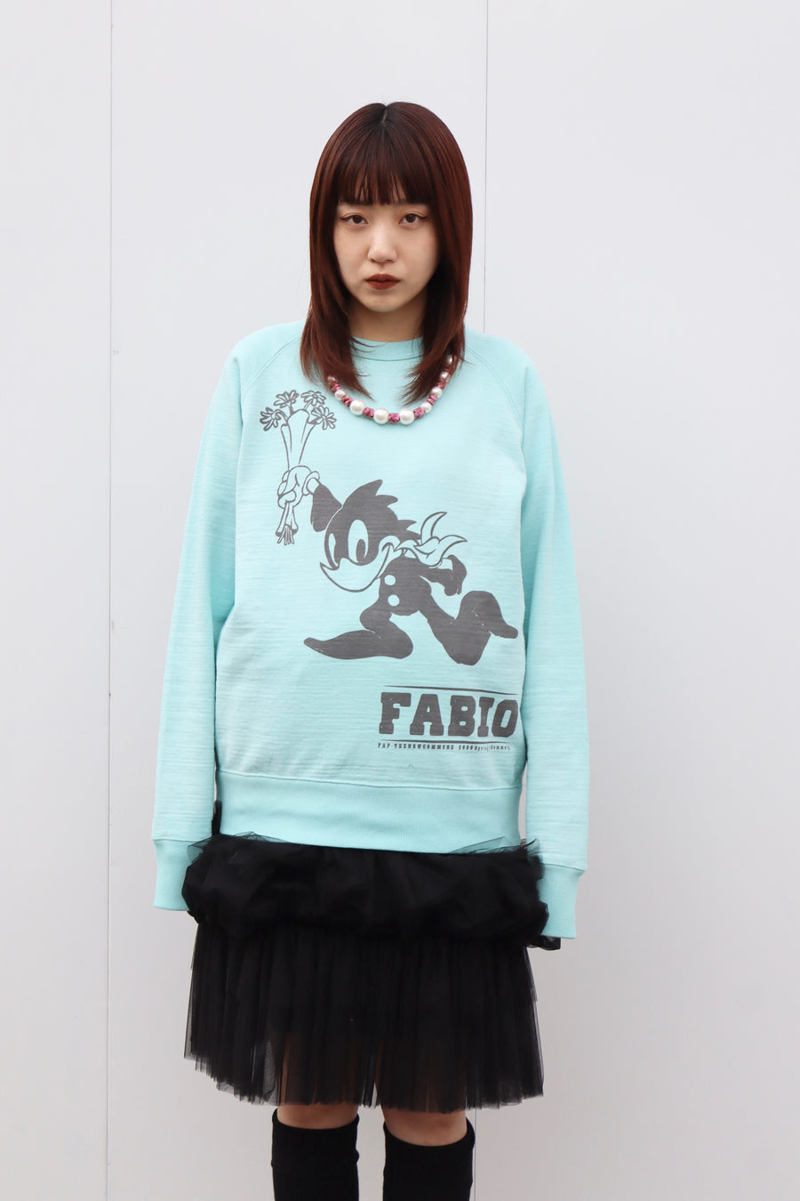 FAF(エフエーエフ)のFabio Crewneck Sweat Mint Greenの通販｜PALETTE