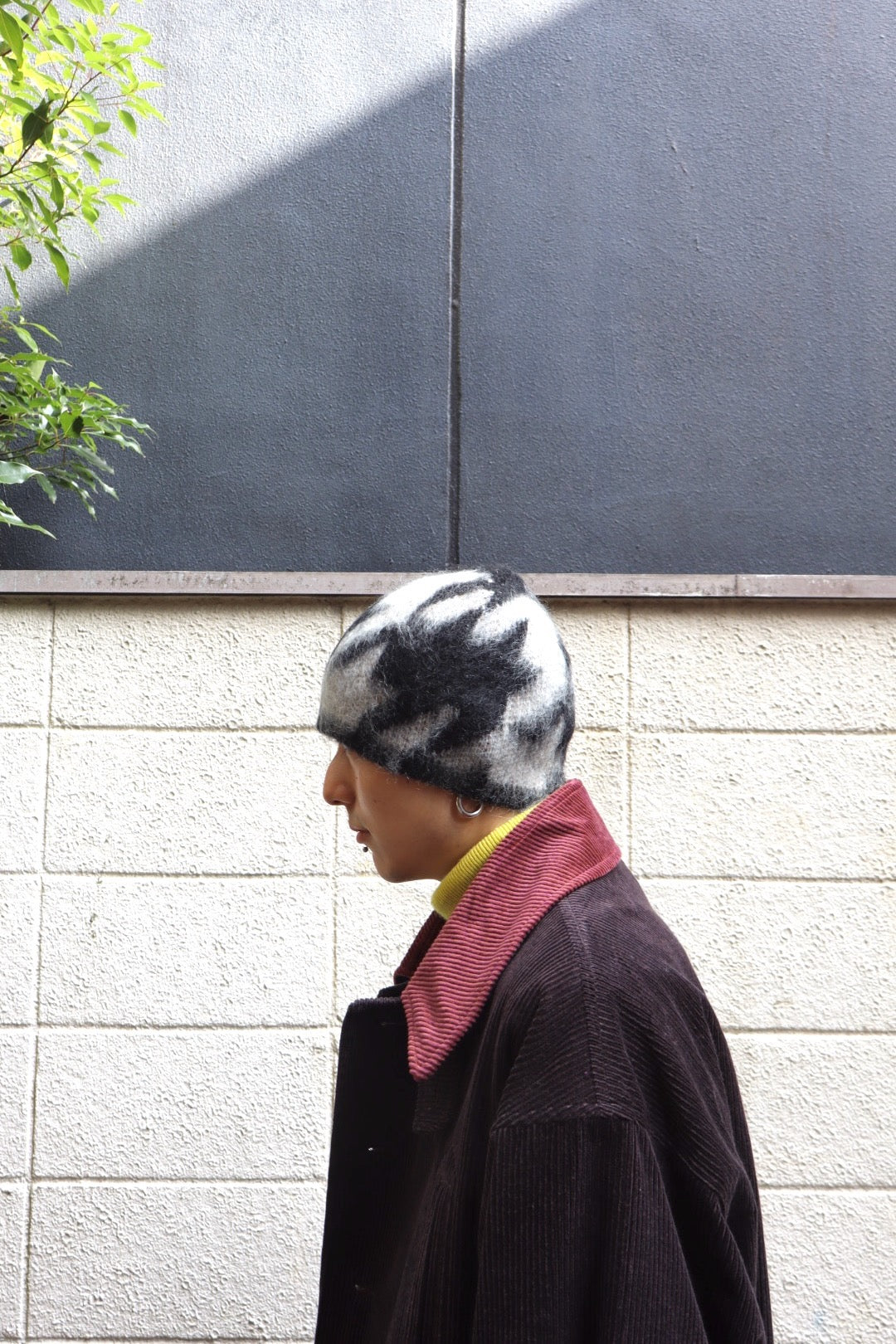 FAF(エフエーエフ)のHoundstooth Mohair Beanie BLACKの通販｜PALETTE