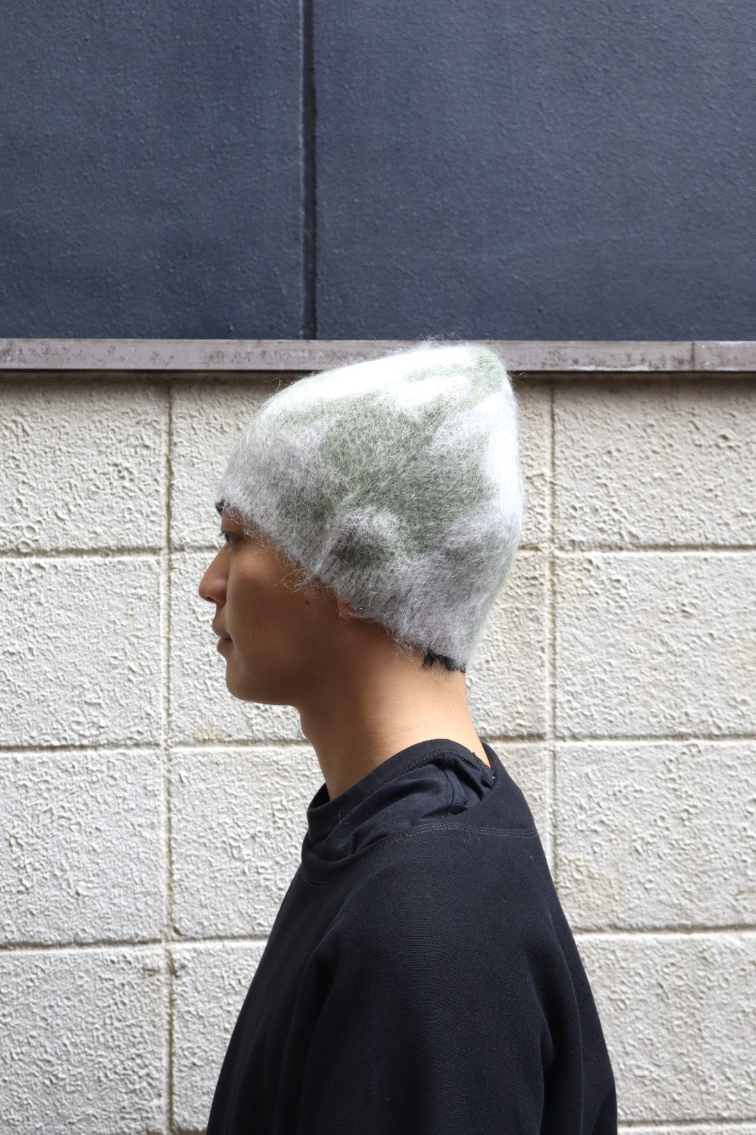 FAF(エフエーエフ)のHoundstooth Mohair Beanie KHAKIの通販｜PALETTE