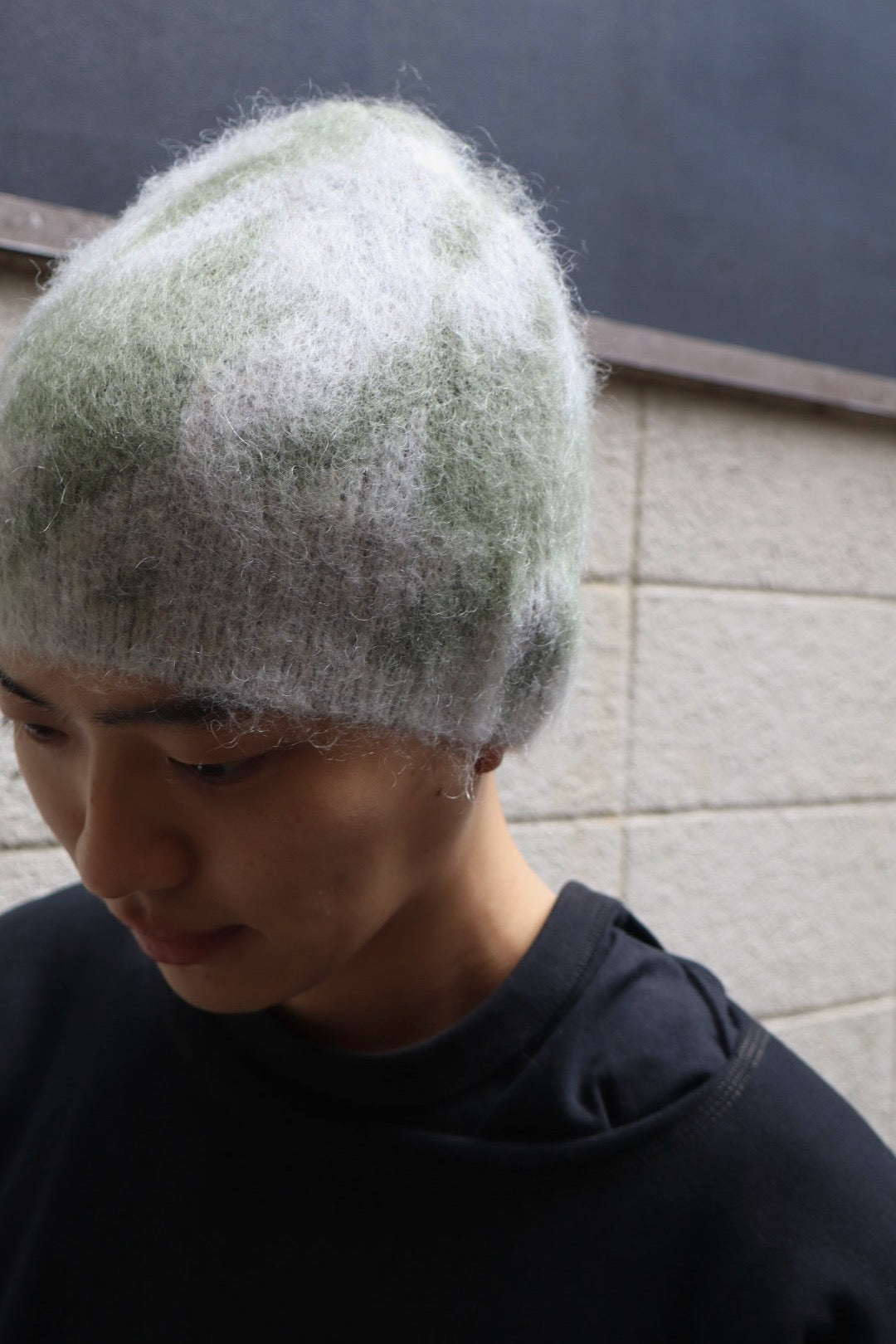 FAF(エフエーエフ)のHoundstooth Mohair Beanie KHAKIの通販｜PALETTE