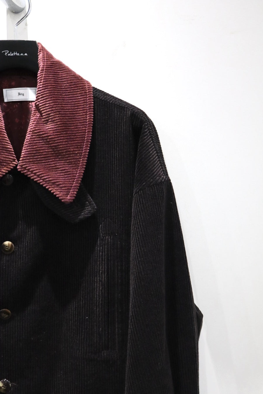 Urig  CORDUROY WAIST BELTED HALF COAT HL