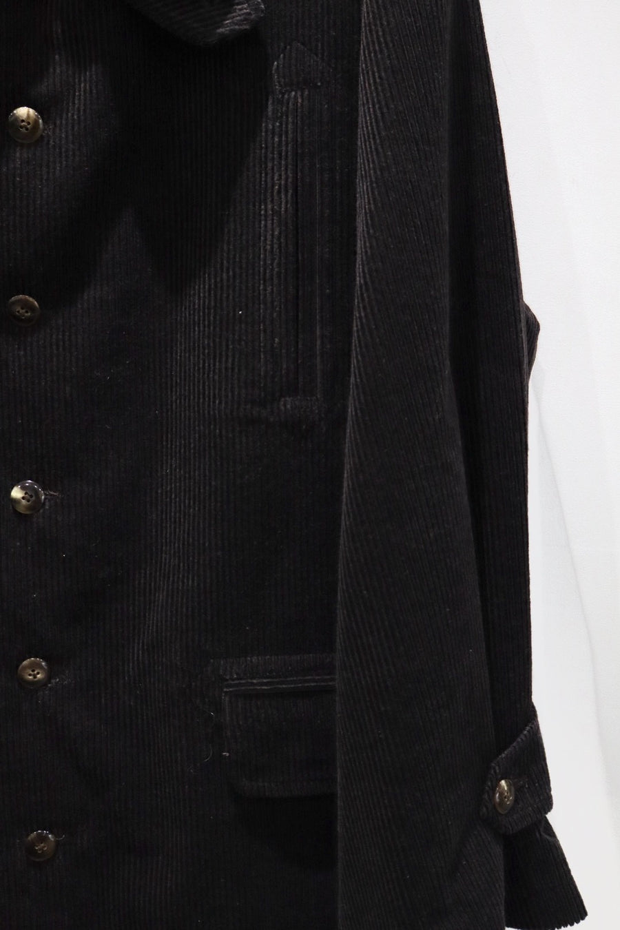 Urig  CORDUROY WAIST BELTED HALF COAT HL