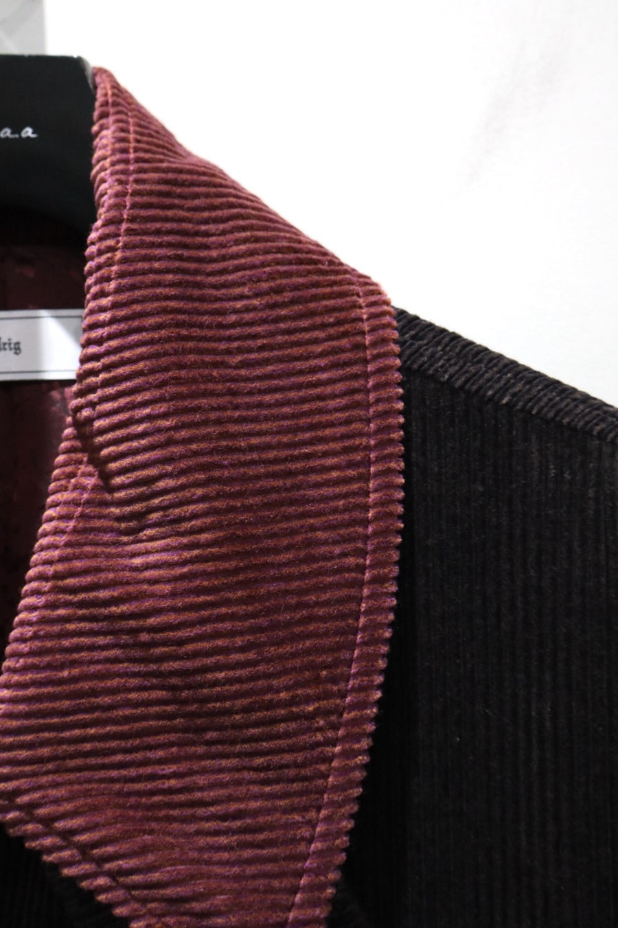 Urig  CORDUROY WAIST BELTED HALF COAT HL