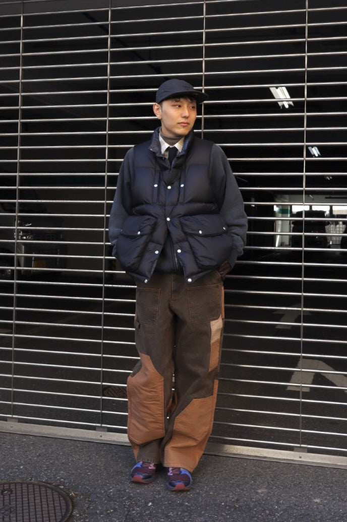 SUGARHILL  AGED ZIP-UP SWEAT SHIRT(ASH BLACK)