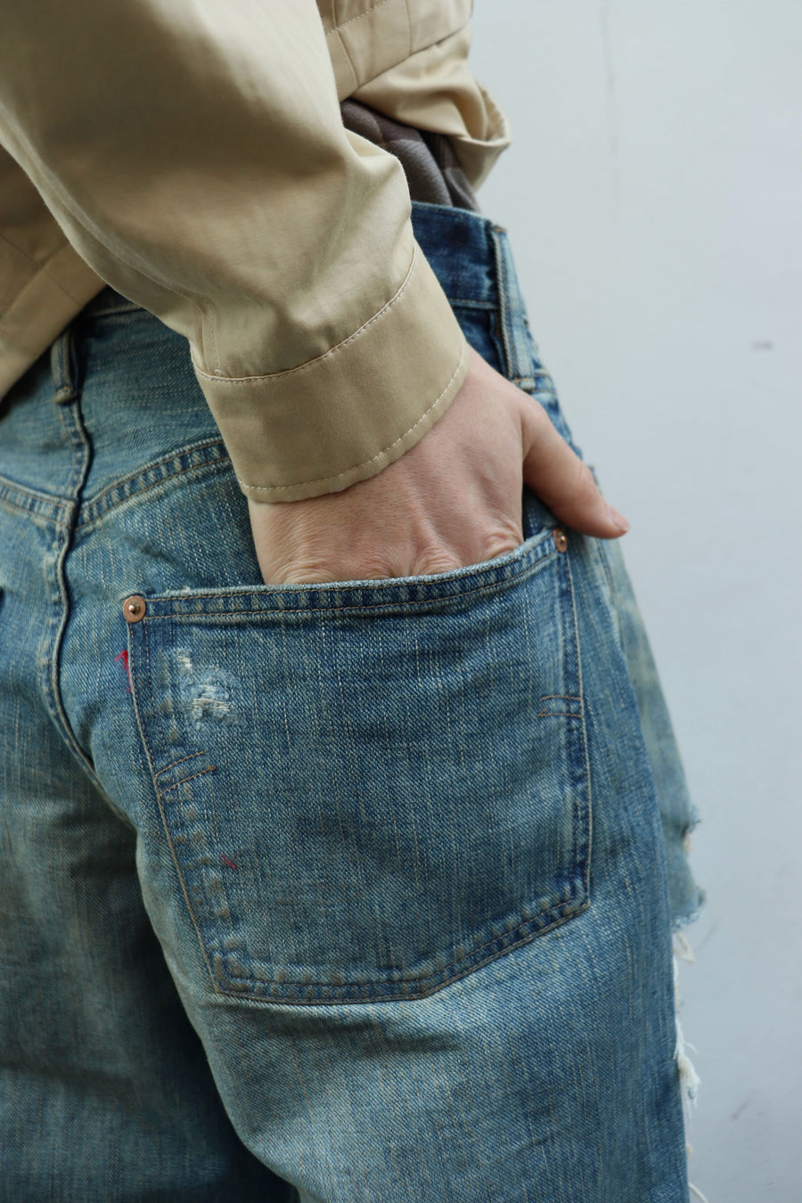 SUGARHILL(シュガーヒル)のDESTRESSED MODERN DENIM WIDE CUTの通販