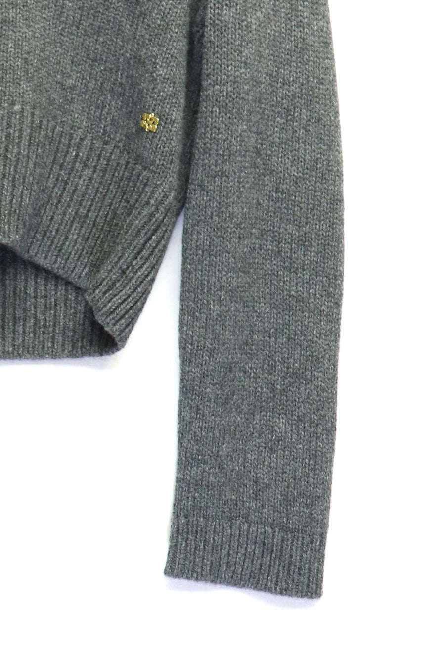 GANNI  Wool Yak Mix Deep V-neck