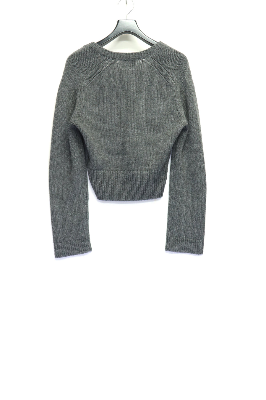 GANNI  Wool Yak Mix Deep V-neck