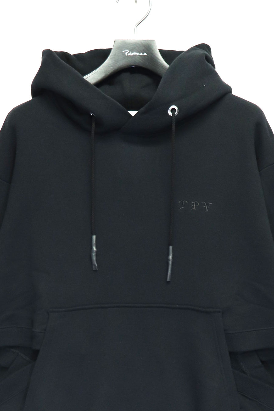 TOGA VIRILIS  Hole sweat hoodie(BLACK)