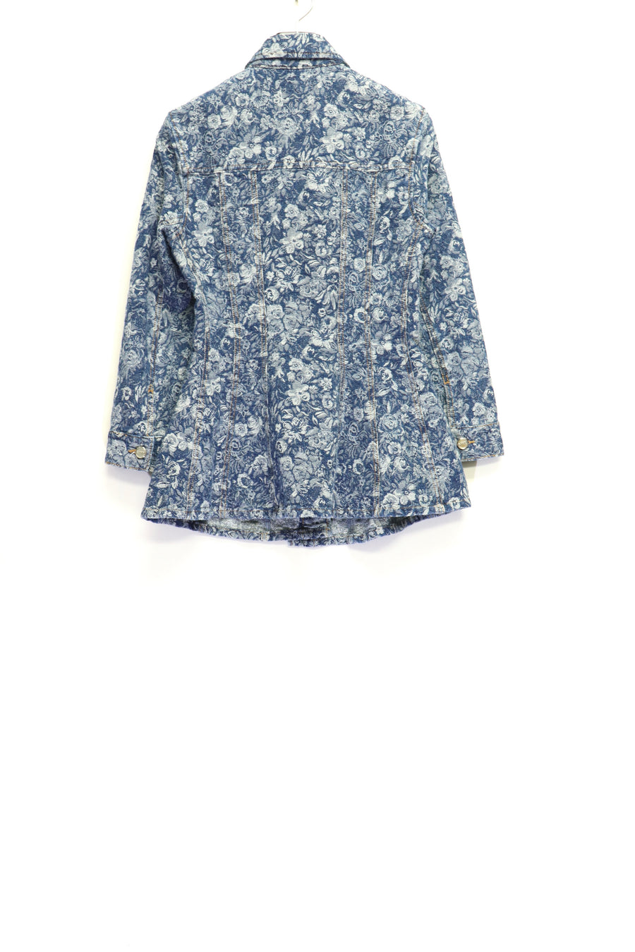 GANNI  Tapestry Denim Fitted Blazer