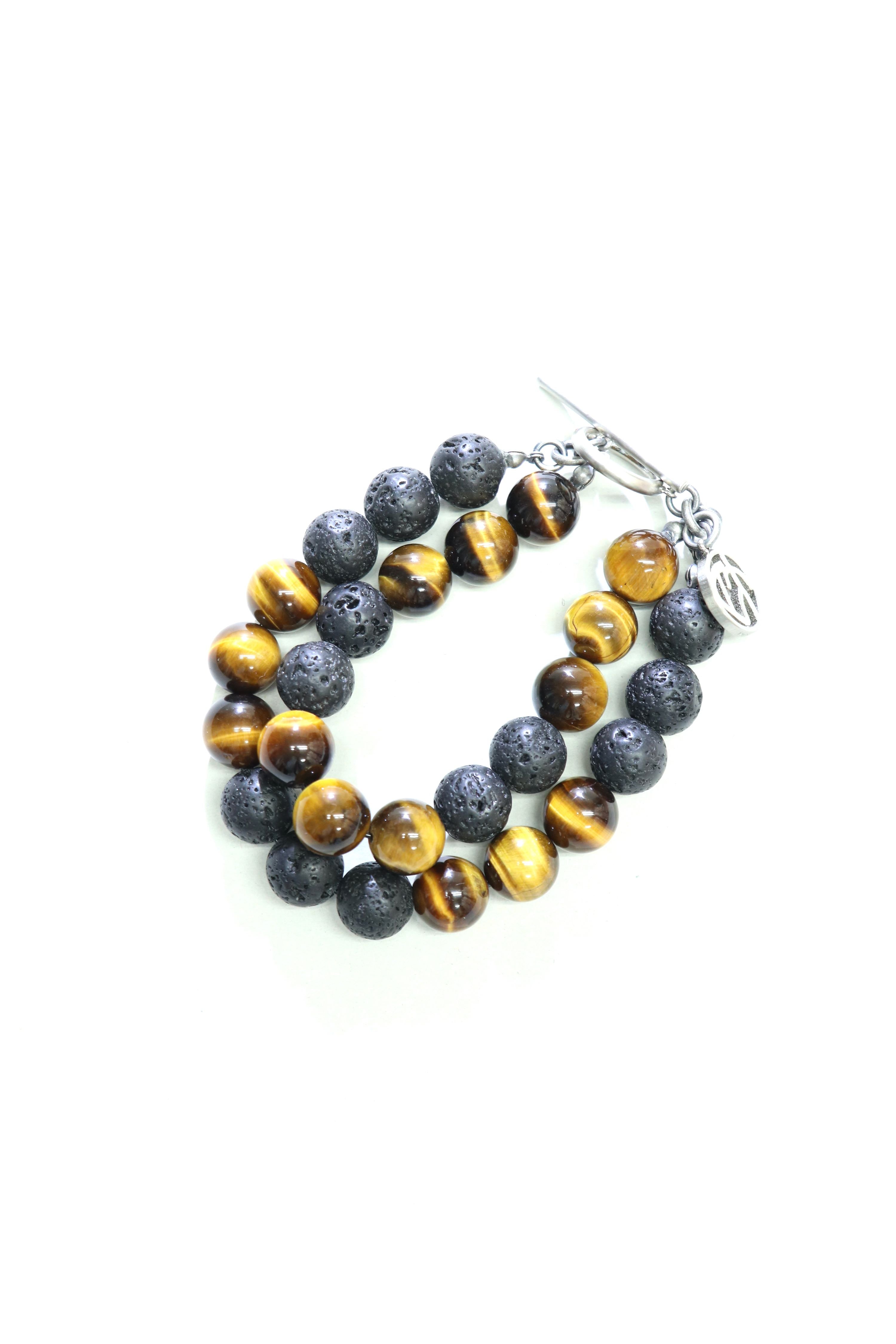 SOSHIOTSUKI(ソウシオオツキ)のDOUBLE JUZU BRACELET BROWNの通販