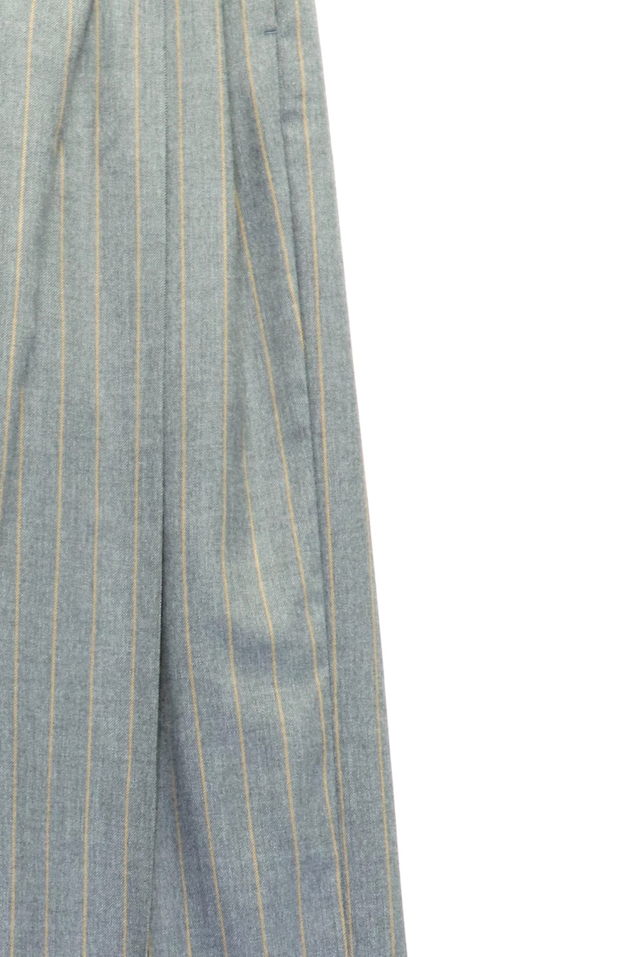 GANNI  Brushed Wool Stripe Mid Waist Pants