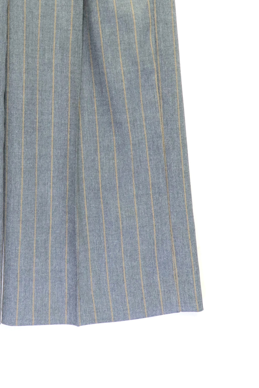 GANNI  Brushed Wool Stripe Mid Waist Pants