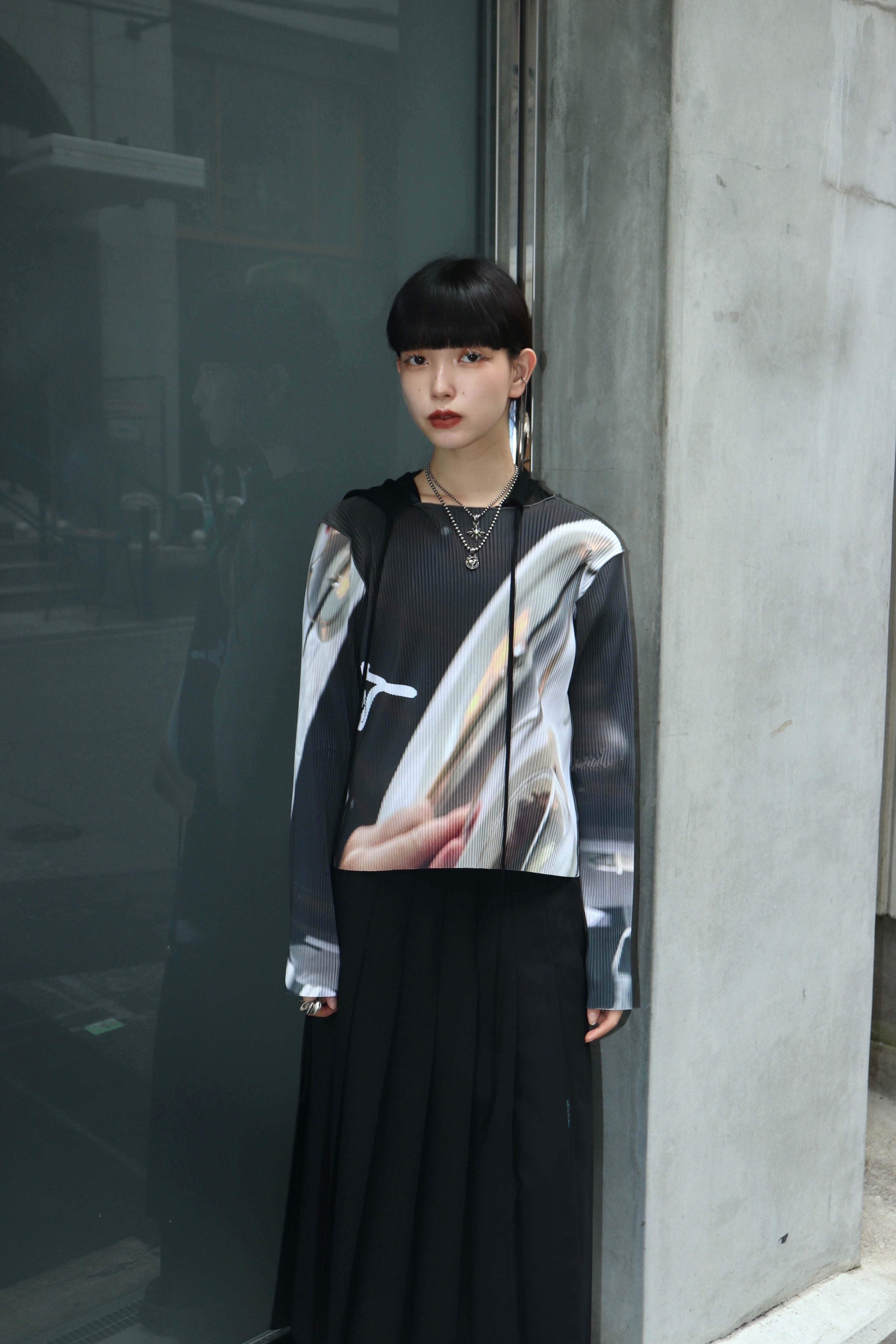 kotohayokozawa(コトハヨコザワ)のGRAPHIC WAVE TOP GRAYの通販