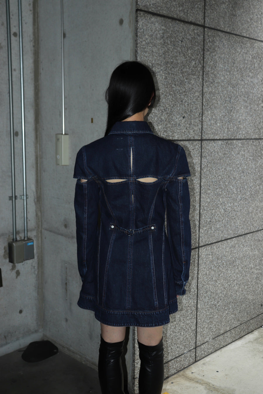 FETICO  DENIM SLIT JACKET