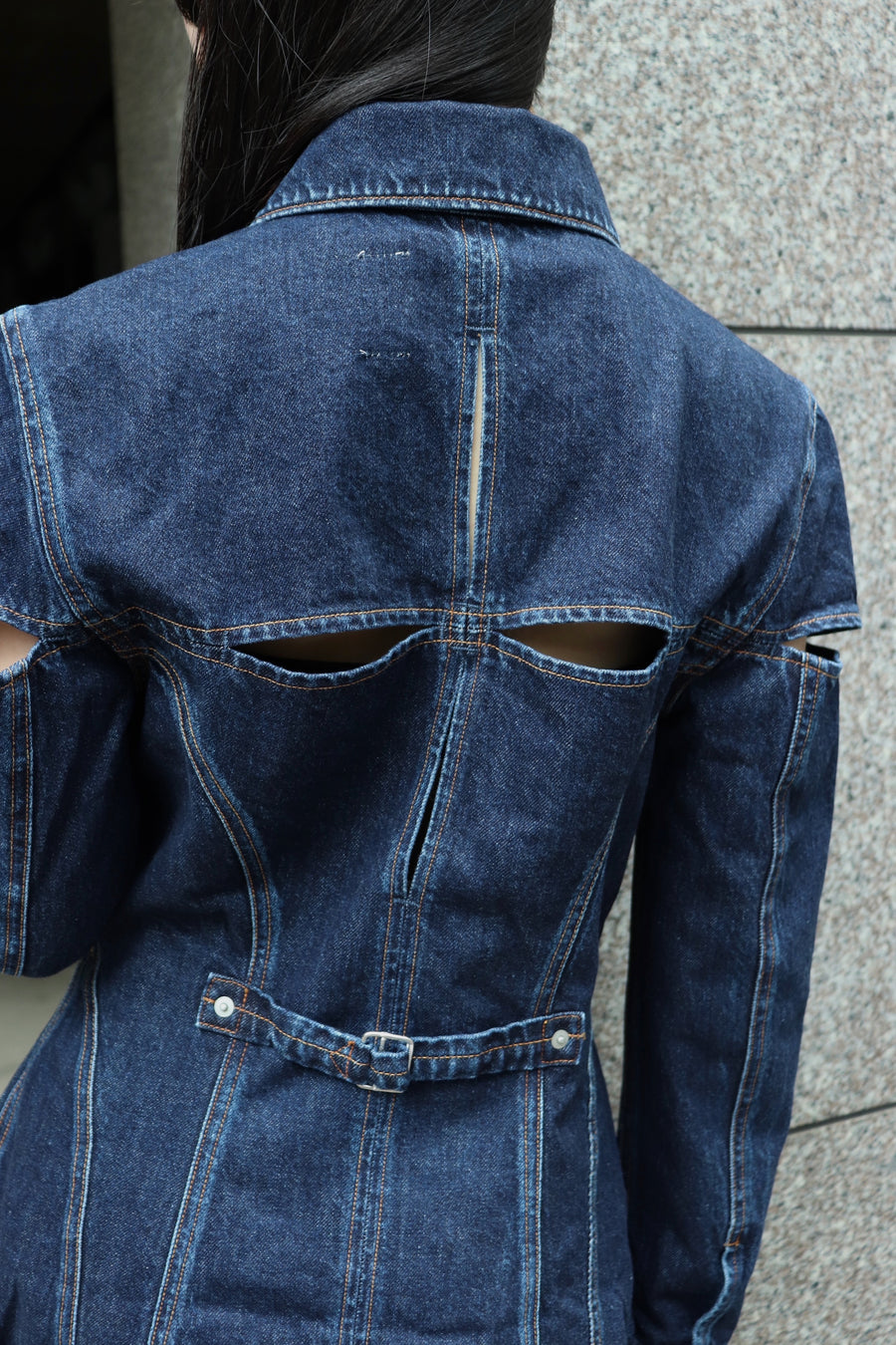 FETICO  DENIM SLIT JACKET