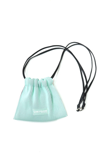 LASTFRAME  KASANE SACK BAG MINI(MINT GREEN × GRAY)