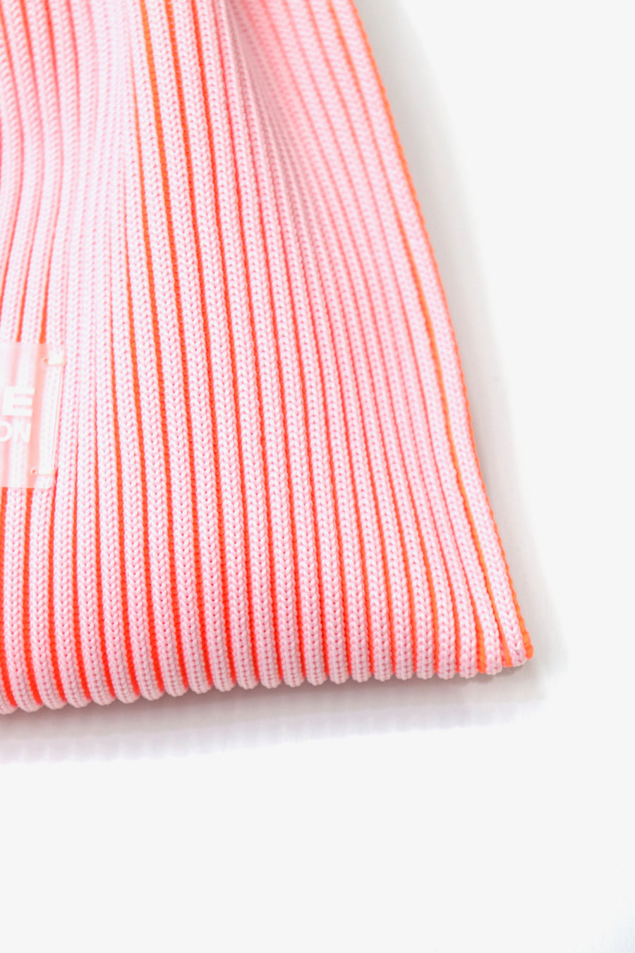 LASTFRAME  KASANE SACK BAG MINI(LIGHT PINK × NEON ORANGE)