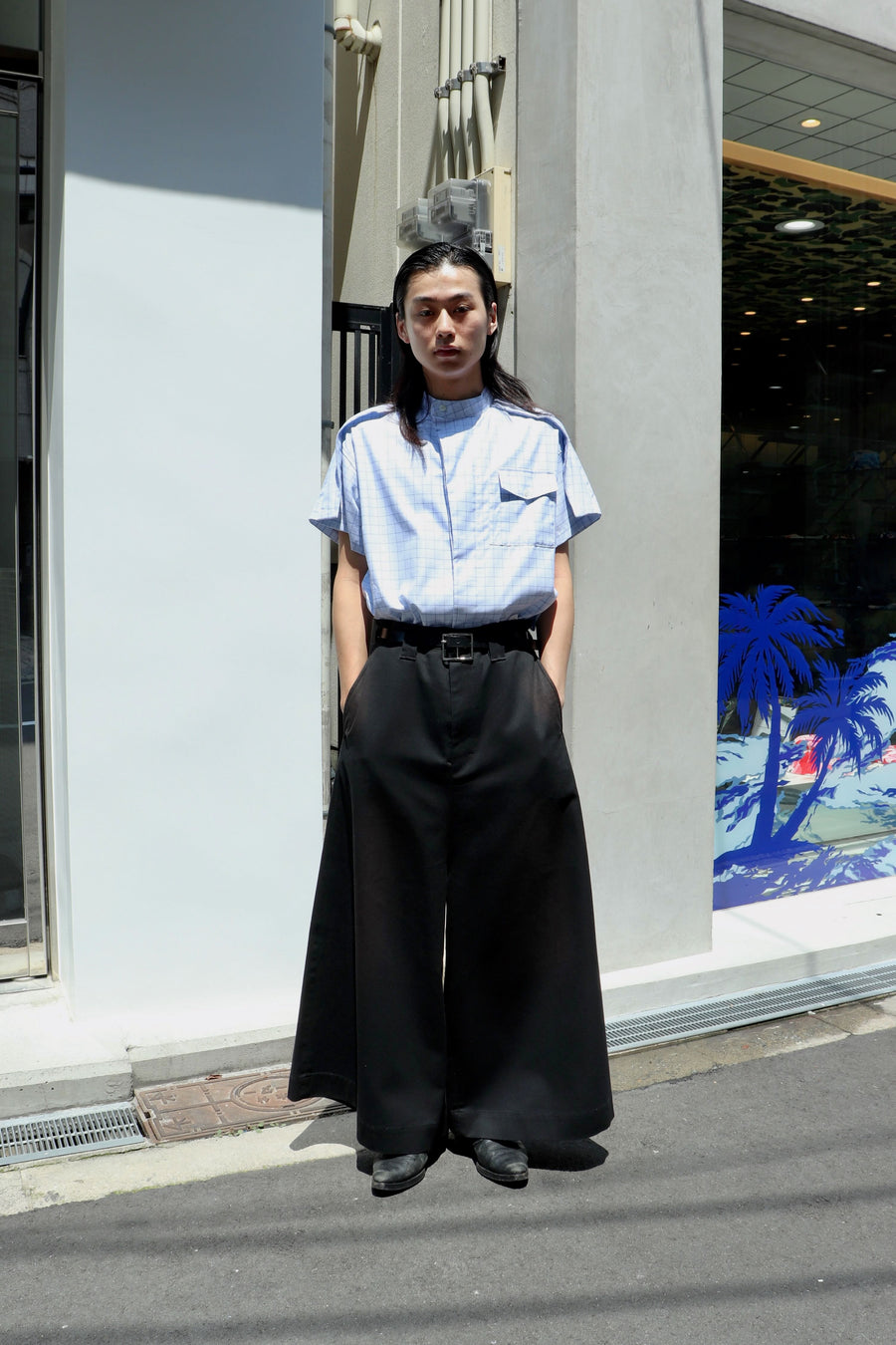 SHINYAKOZUKA  WASHED LOOSE WITH DICKIES(DAWN BLACK)