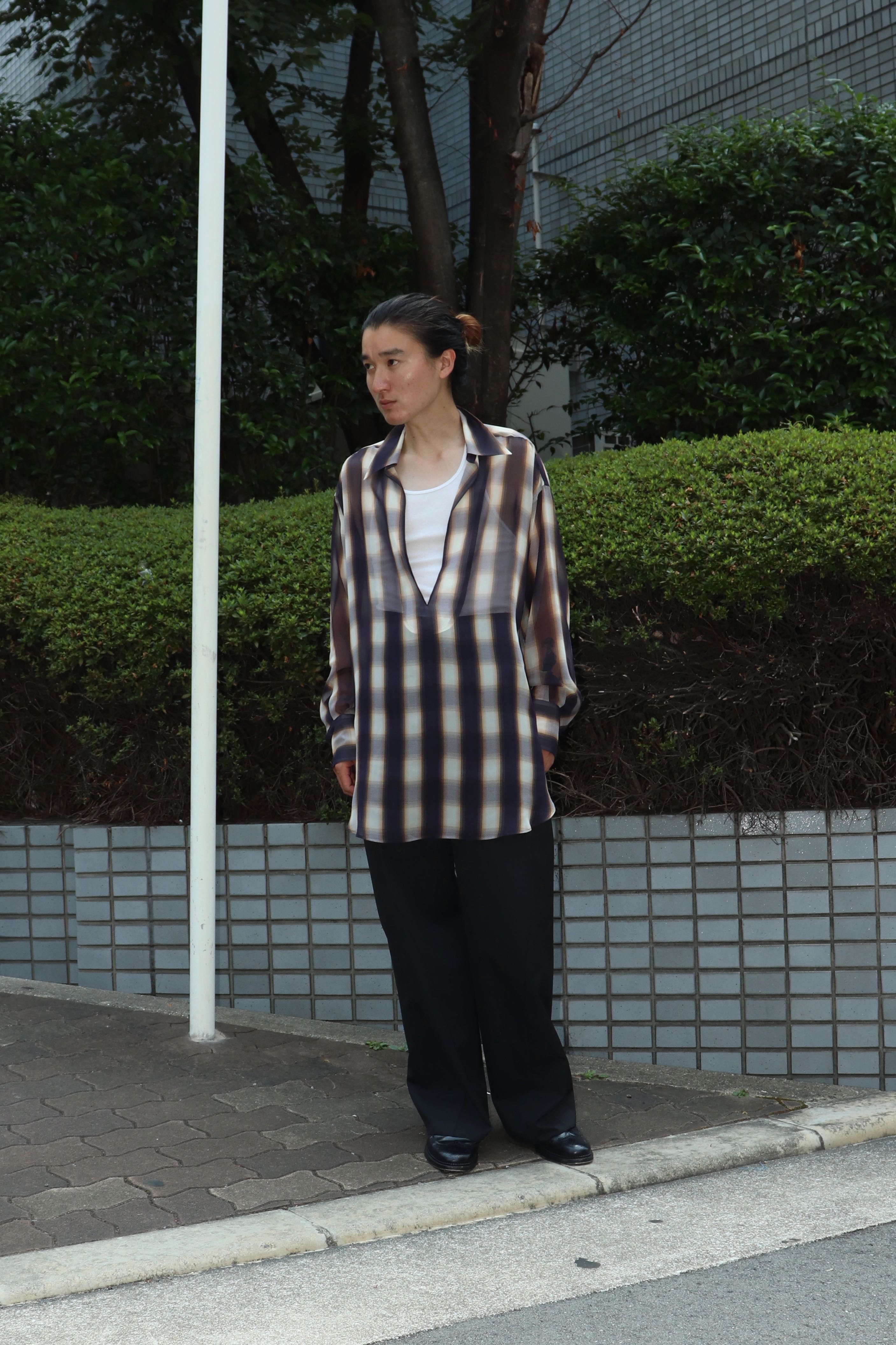 YUKI HASHIMOTO(ユウキハシモト)のTWISTED TROUSERS BLACKの通販