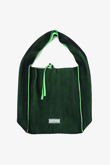 LASTFRAME  KASANE REVERSIBLE TASUKI TOTE LARGE(BLACK × NEON GREEN)
