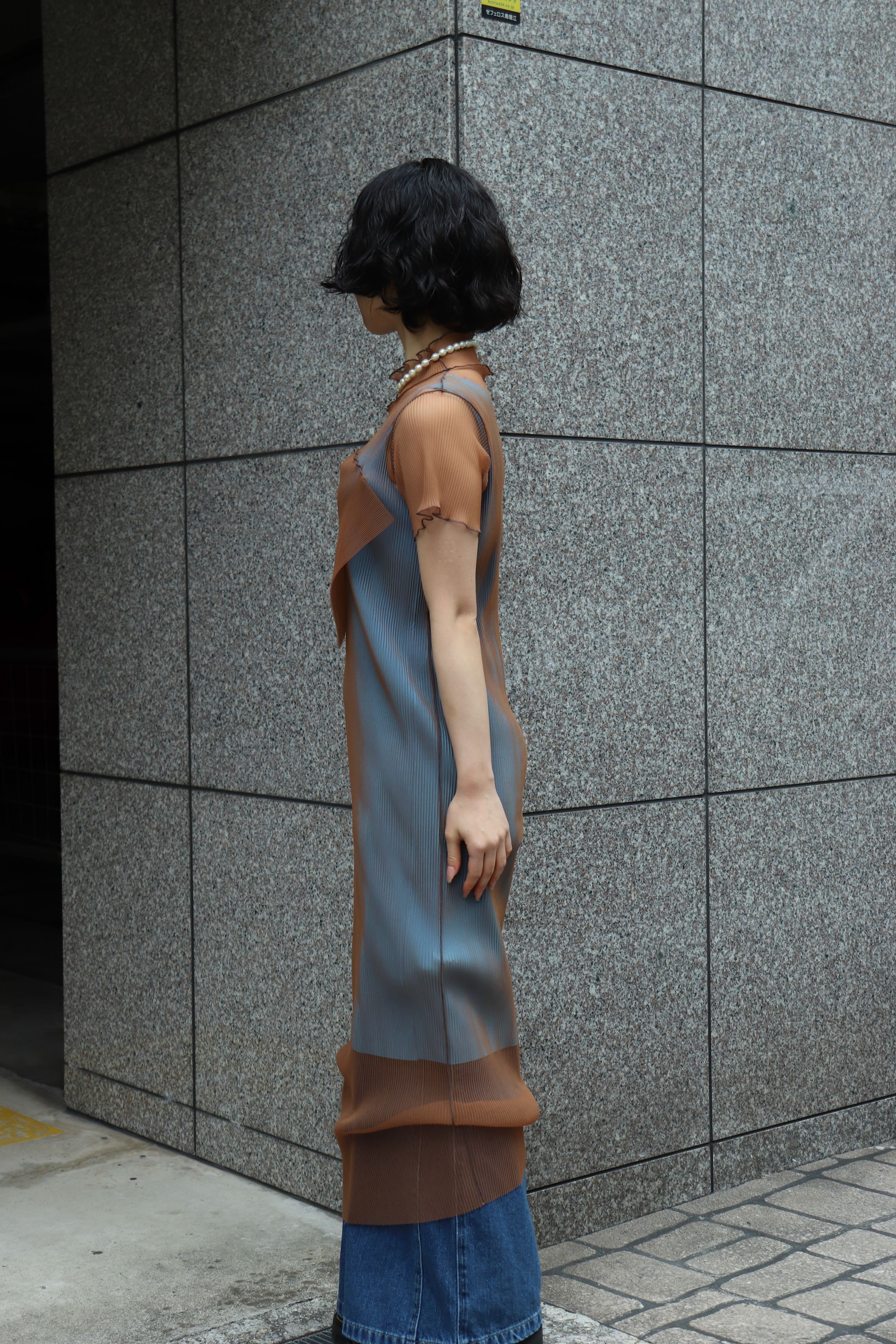 kotohayokozawa(コトハヨコザワ)のSHEER LAYERED SHORT SLEEVE DRESS
