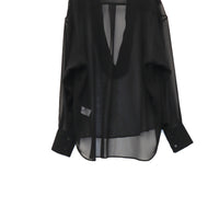 SUGARHILL(シュガーヒル)のSHEER SKIPPER SHIRT BLACKの通販｜PALETTE