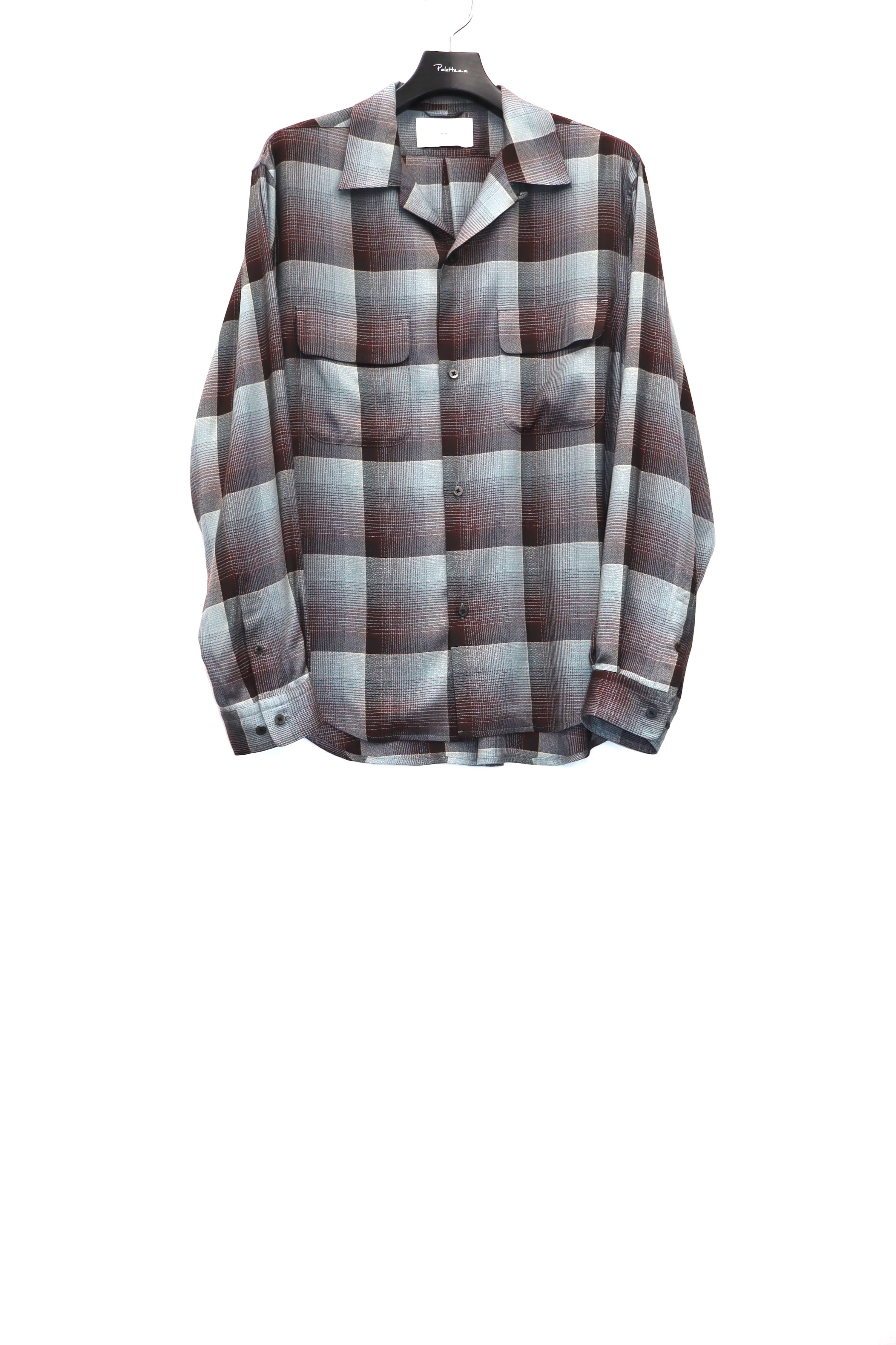 SUGARHILL(シュガーヒル)のOMBRE OPEN COLLAR SHIRT RED MINTの通販