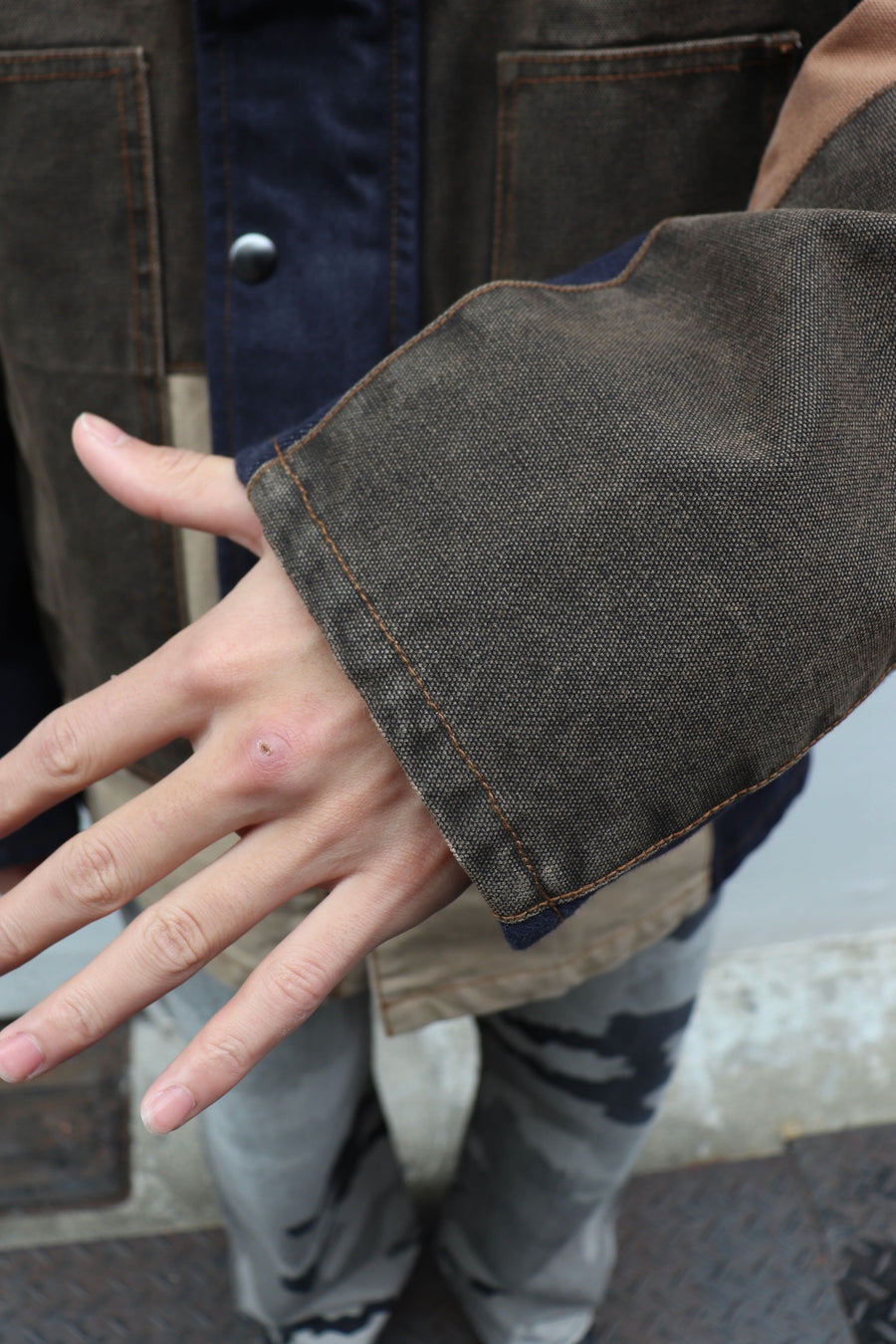 ANDERSSON BELL  PATCHWORK WASHED JACKET