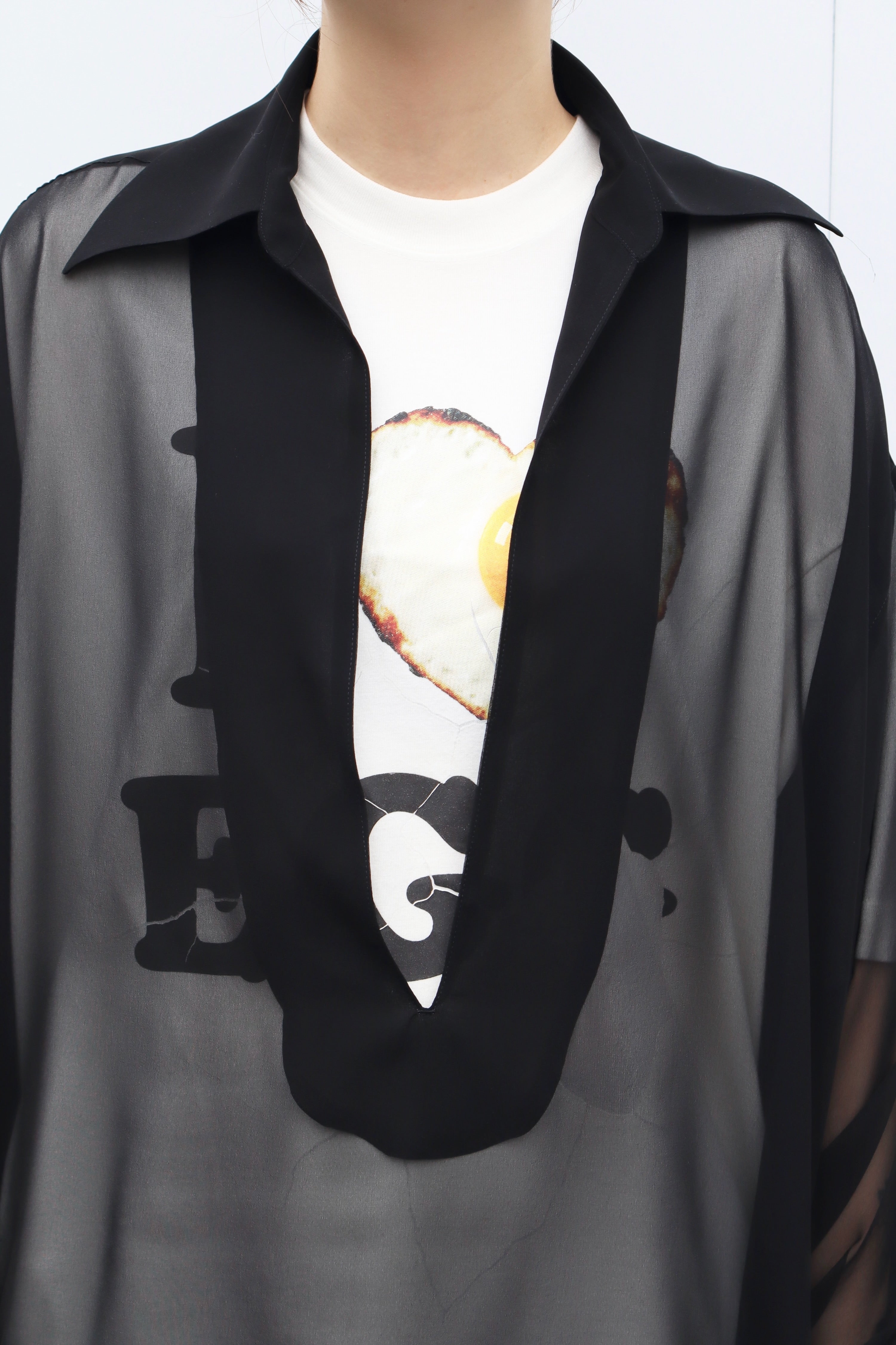SUGARHILL(シュガーヒル)のSHEER SKIPPER SHIRT BLACKの通販｜PALETTE