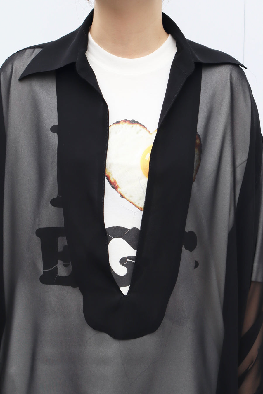 SUGARHILL(シュガーヒル)のSHEER SKIPPER SHIRT BLACKの通販｜PALETTE