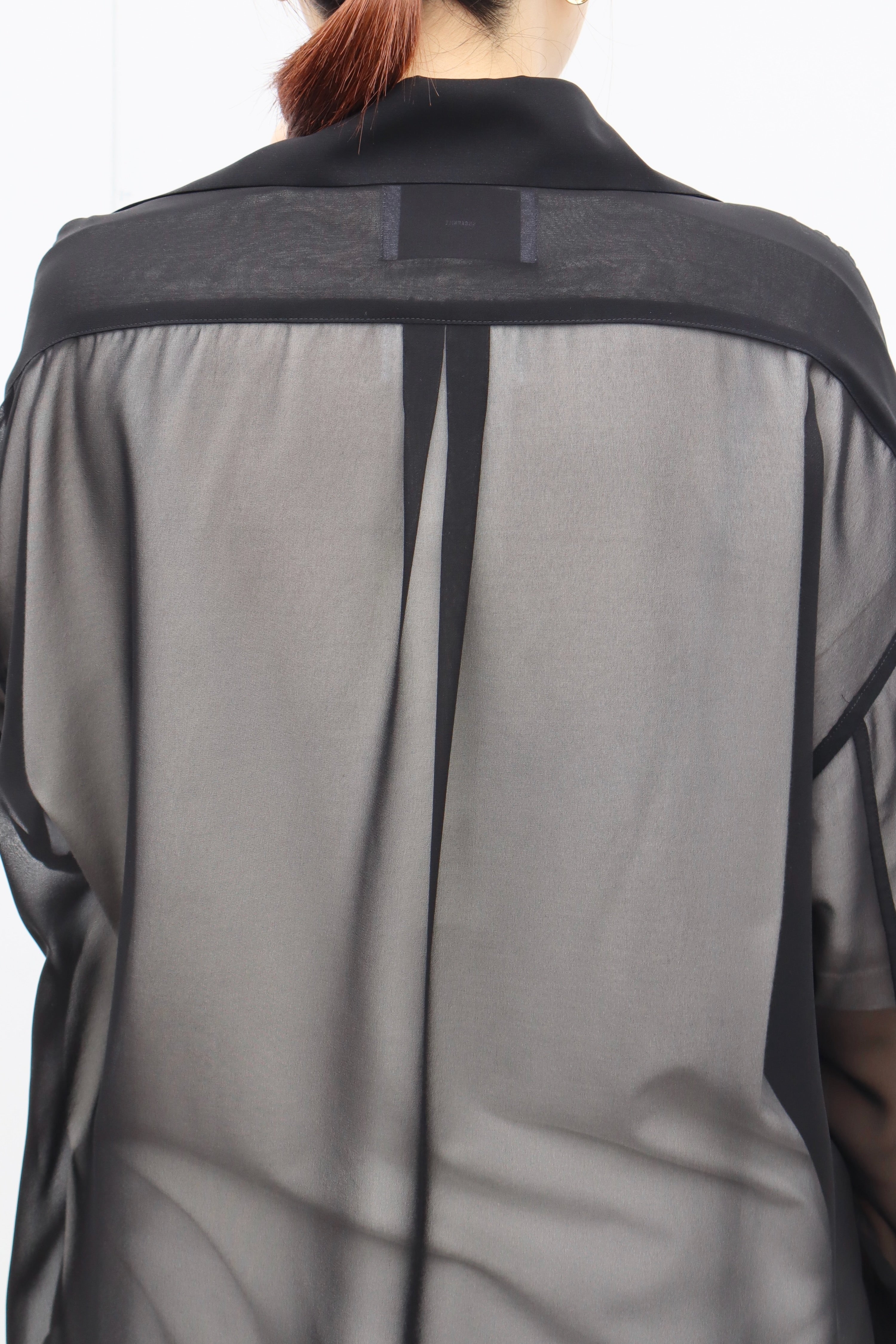 SUGARHILL(シュガーヒル)のSHEER SKIPPER SHIRT BLACKの通販｜PALETTE