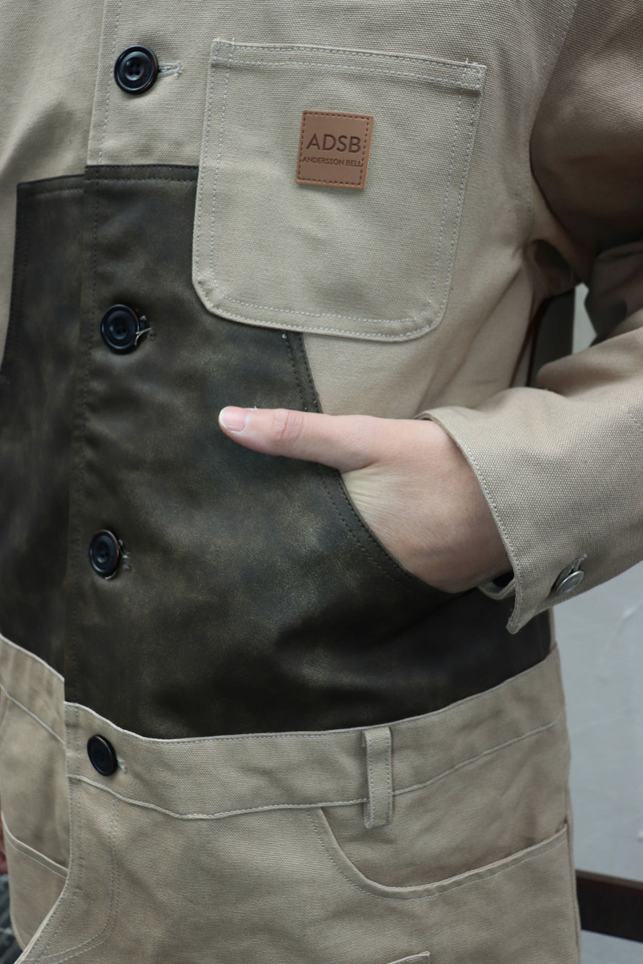 ANDERSSON BELL  CARPENTER SHORTS INSERTED COAT