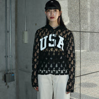 MASU(エムエーエスユー)のANGEL LACE HOODIE BLACKの通販｜PALETTE art 