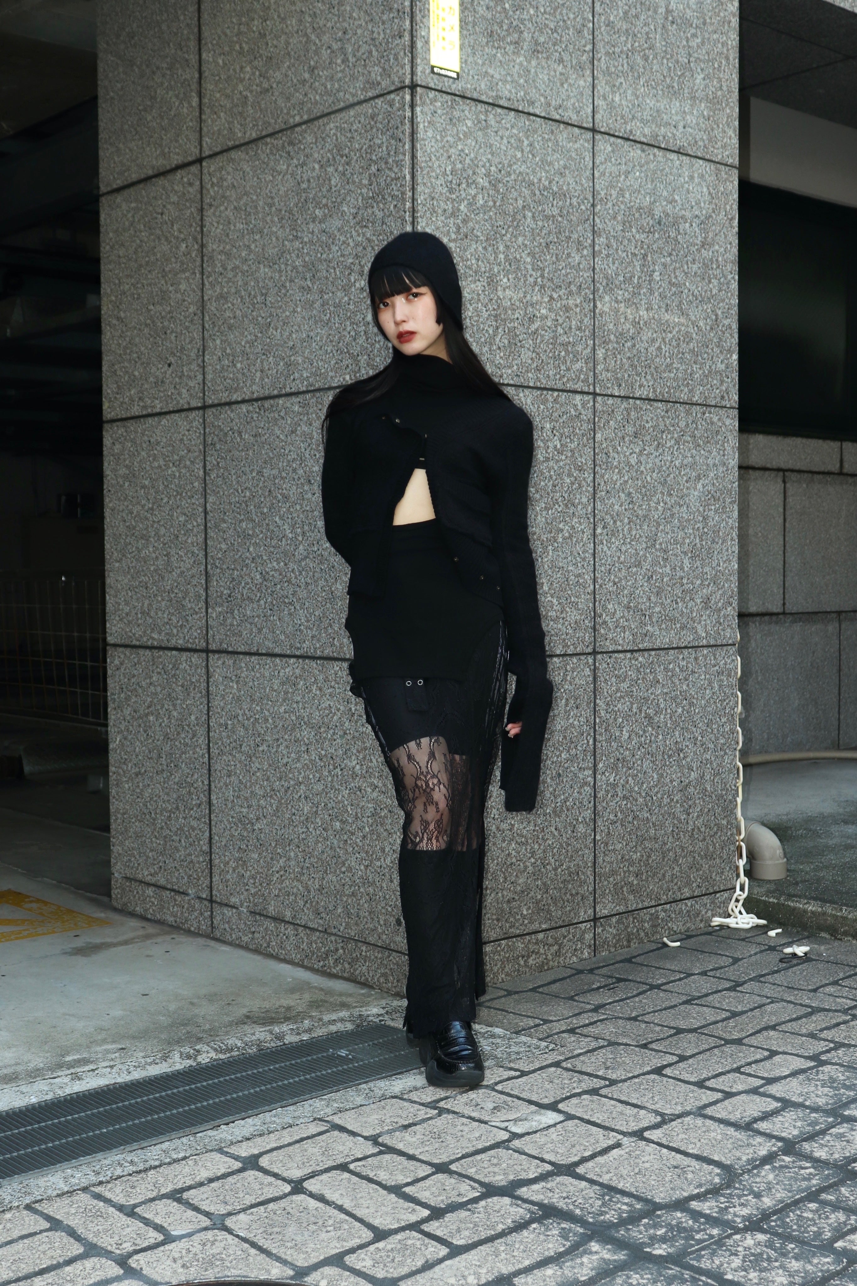 トップス 24AWMUKCYEN asymmetric short cardigan mukcyen(ムッシャン)のasymmetric short cardeganの通販｜PALETTE art