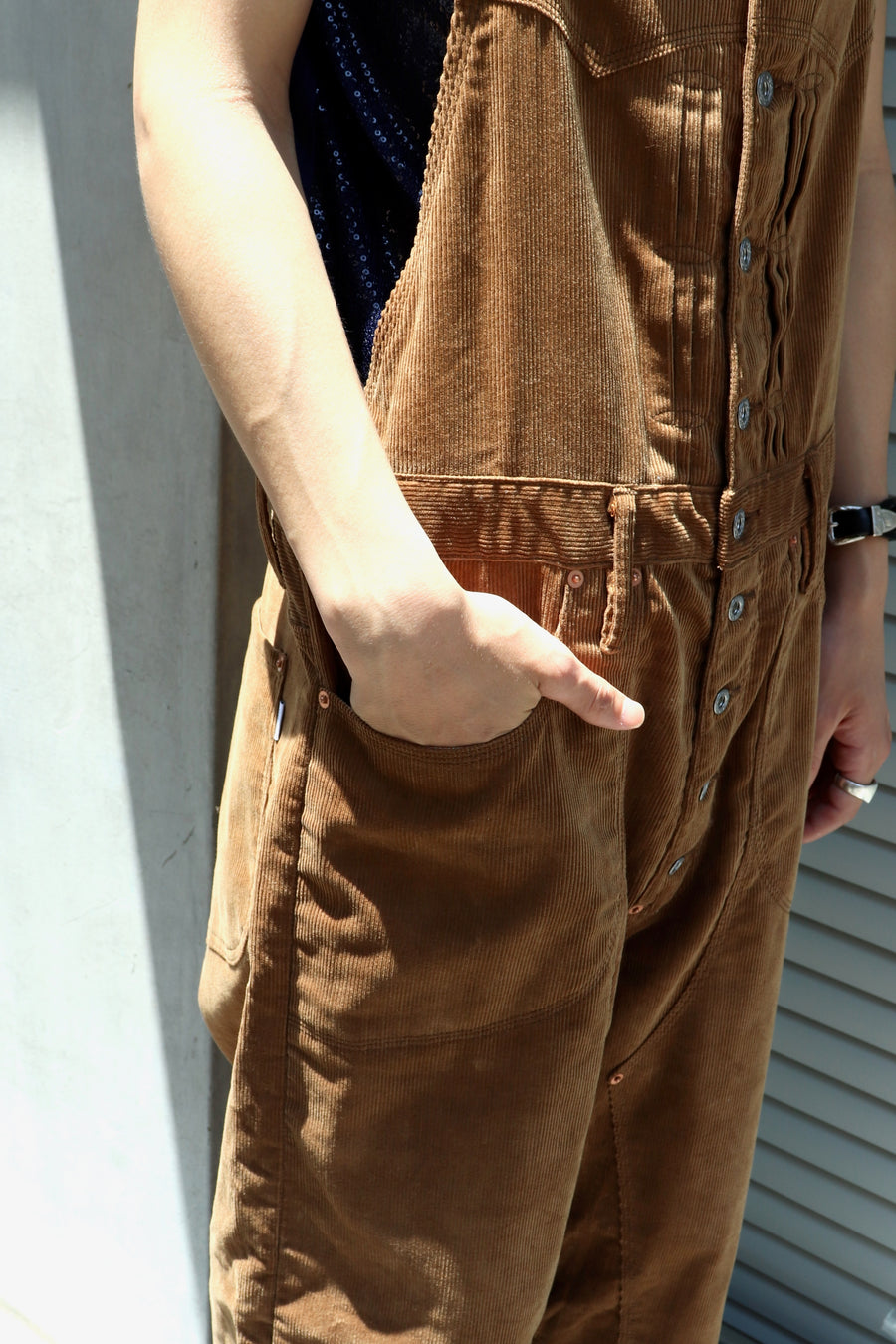 SUGARHILL  CORDUROY OVERALL(BROWN)