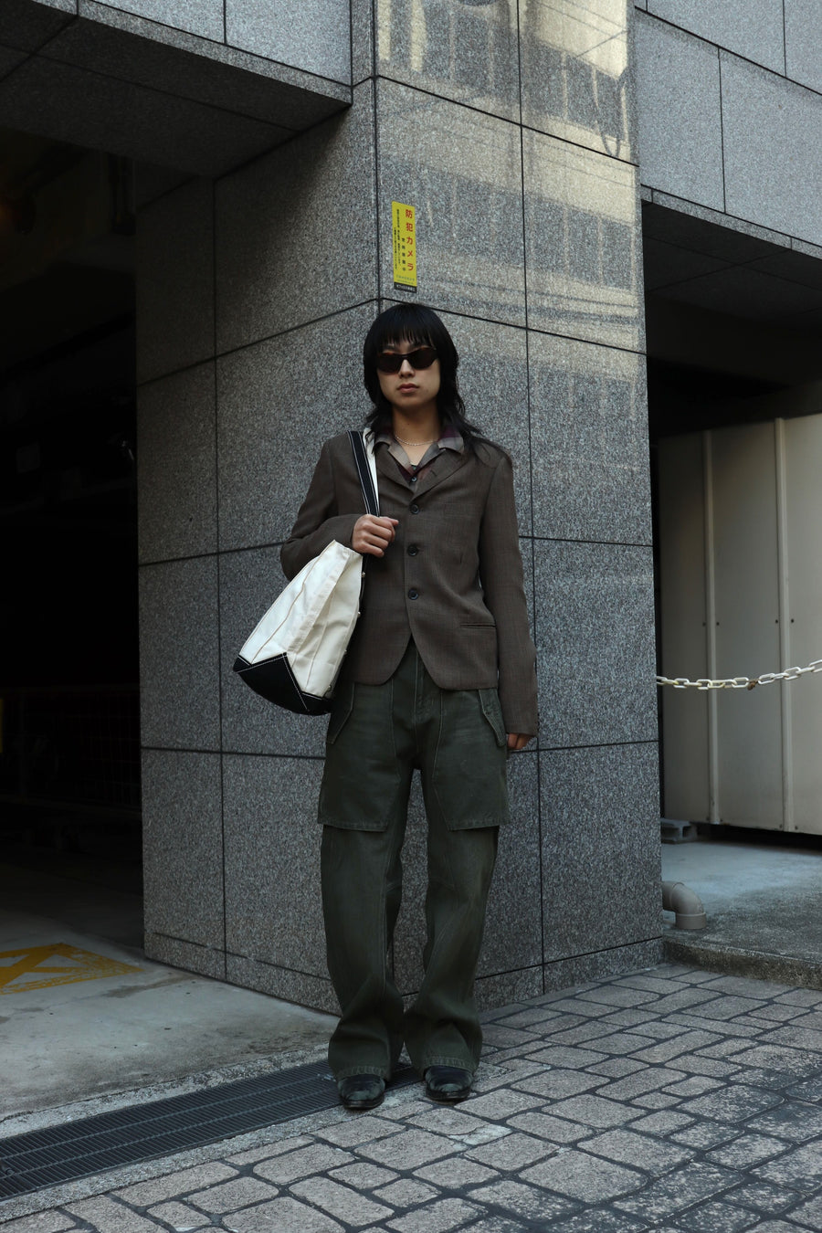 MASU  PLEATED TOTE BAG