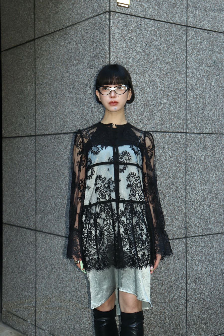 トップス FETICO FLOWER PRINT GATHERED TOP FETICO(フェティコ)のFLOWER PRINT GATHERED TOPの通販｜PALETTE art