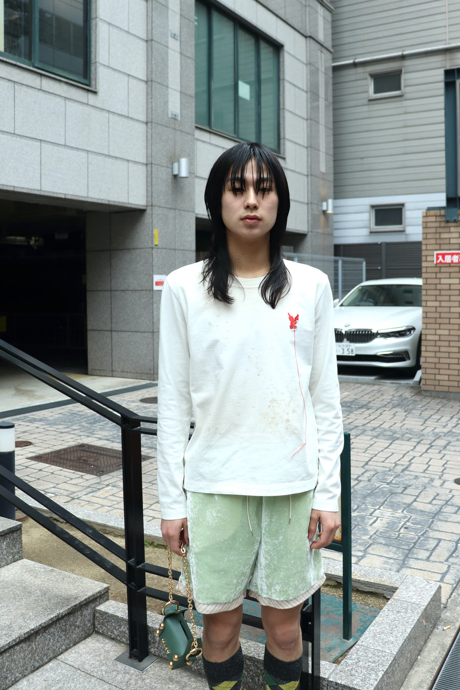 MASU(エムエーエスユー)のWASTED RED ANGEL LONG SLEEVE T-SHIRT WHITE