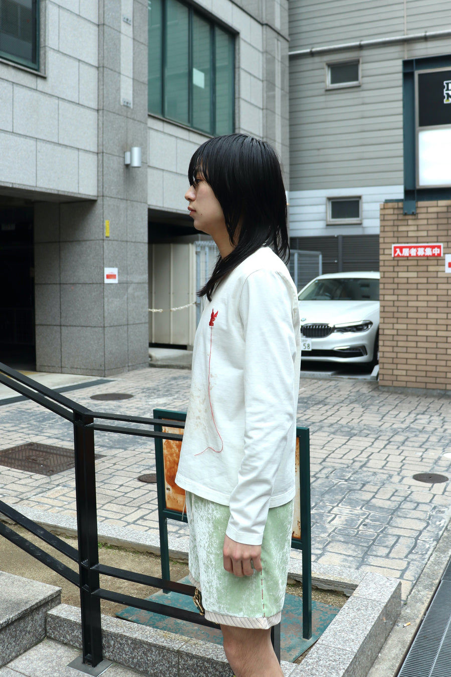 MASU(エムエーエスユー)のWASTED RED ANGEL LONG SLEEVE T-SHIRT WHITE