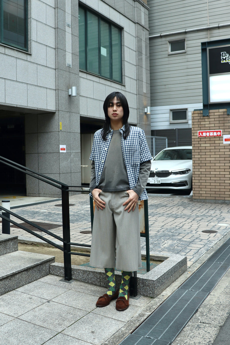 MASU(エムエーエスユー)のSPARKLING PLAID HALF SLEEVE SHIRT BLUEの