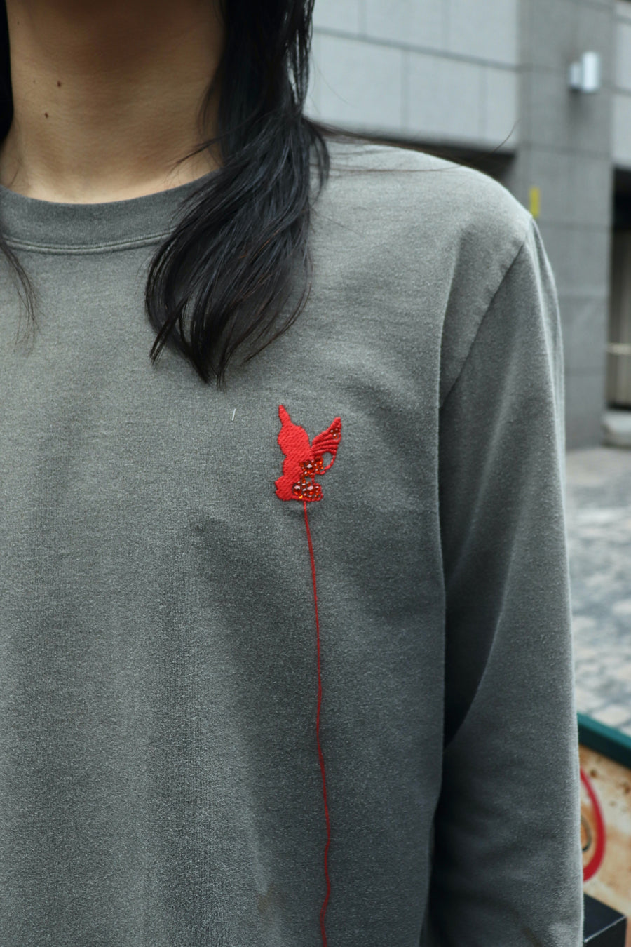 MASU(エムエーエスユー)のWASTED RED ANGEL LONG SLEEVE T-SHIRT BLACK