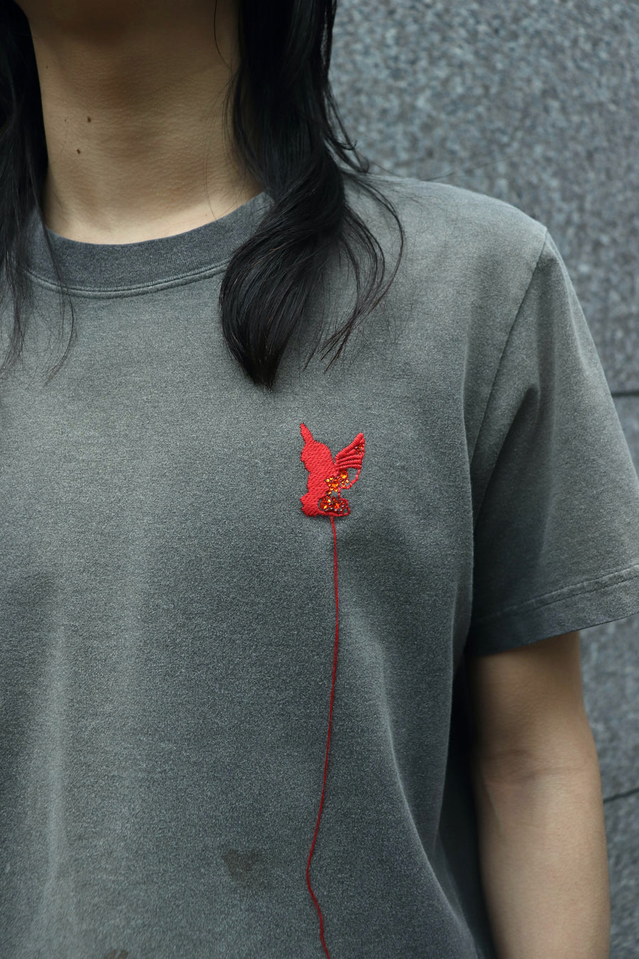 MASU(エムエーエスユー)のWASTED RED ANGEL T-SHIRT BLACKの通販