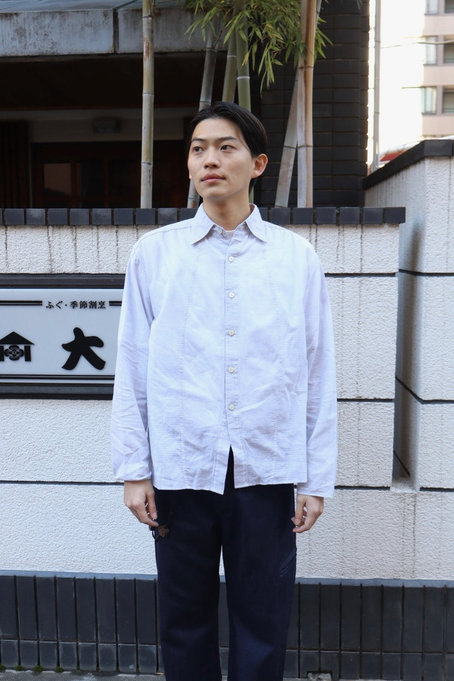 RIKU UMEHARA(リク ウメハラ)のFLOWER VASE SHIRT GRAYの通販｜PALETTE