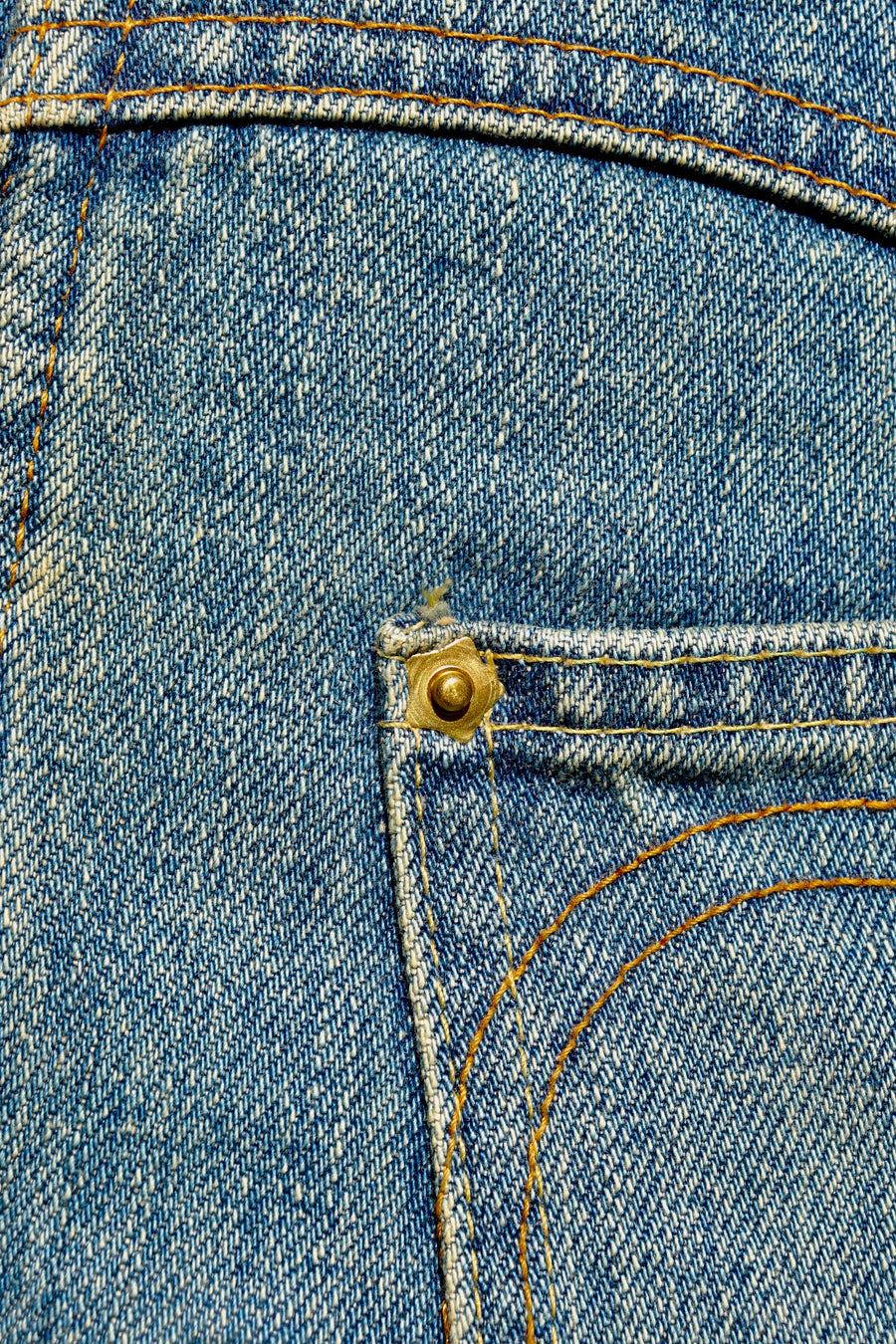 HOMMENA  Boots Cut Western Denim Pants