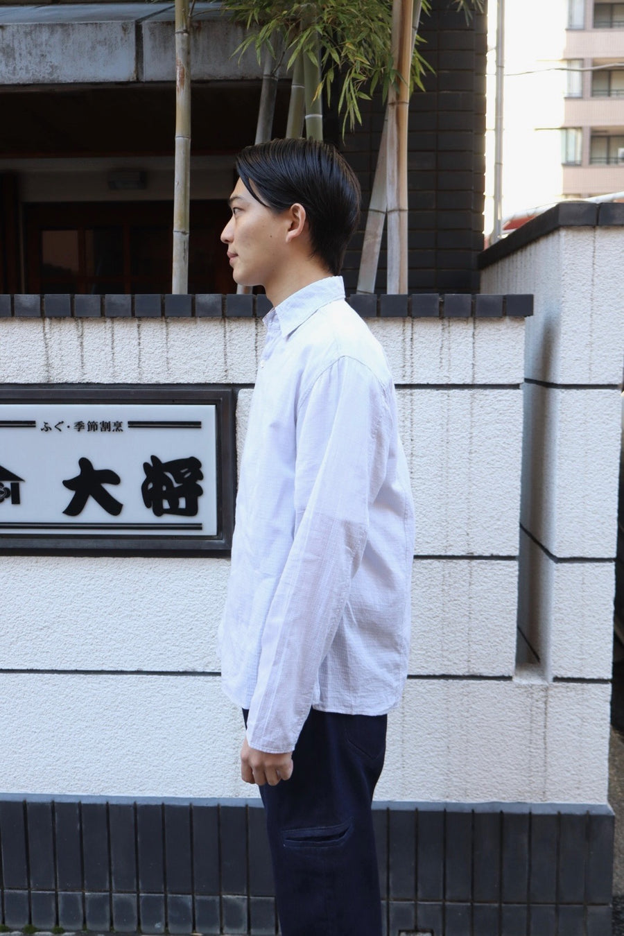 RIKU UMEHARA(リク ウメハラ)のFLOWER VASE SHIRT GRAYの通販｜PALETTE