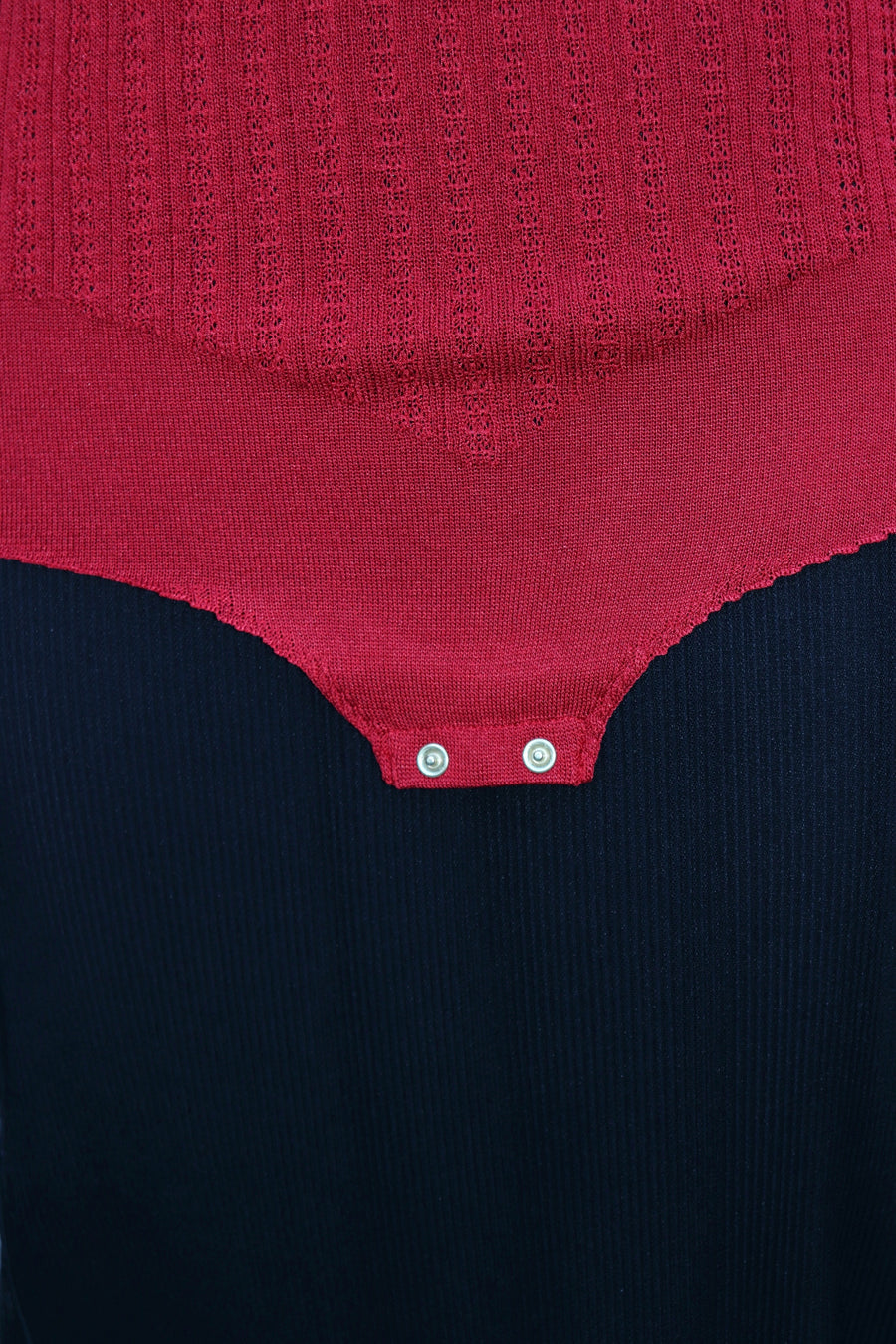 FETICO(フェティコ)のLACE KNIT CUT-OUT BODYSUIT REDの通販｜PALETTE