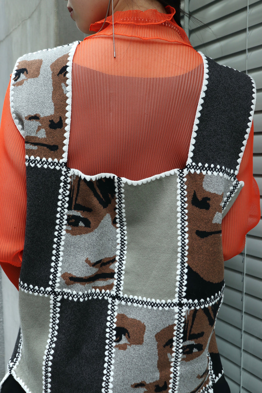 kotohayokozawa  Face Panel Knit