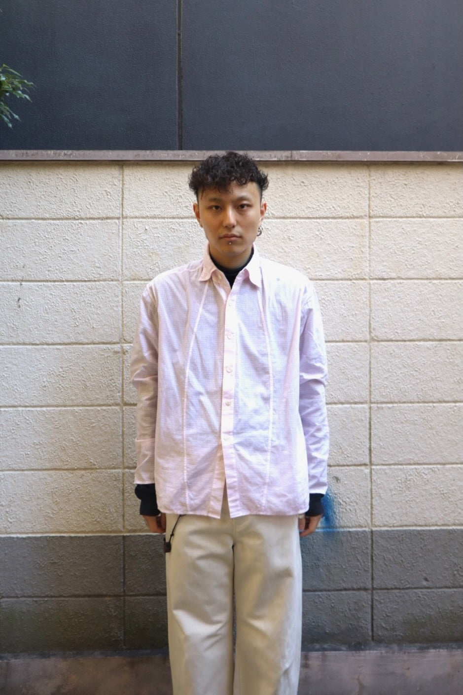 RIKU UMEHARA(リク ウメハラ)のFLOWER VASE SHIRT PINKの通販｜PALETTE