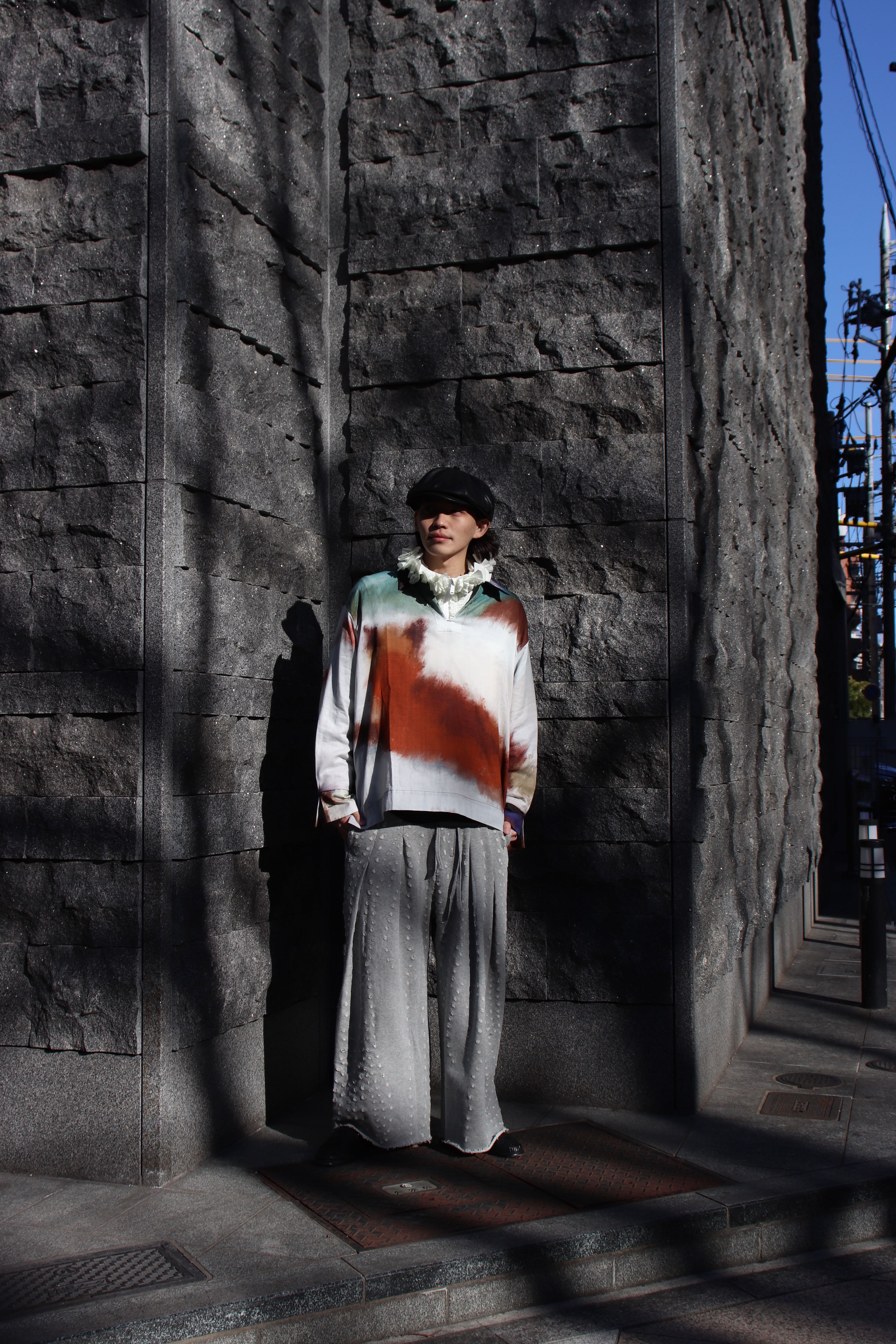 SOLARIS(ソラリス)のHORSEHIDE CASQUETTE DEEP-OLD BOY Rayon liningの